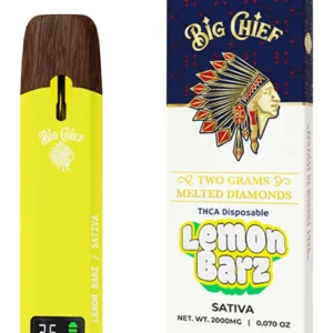 Lemon Barz Big Chief Melted Diamond THCA Disposable 2G